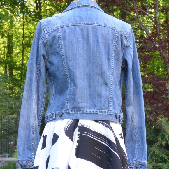American Eagle Distressed Denim Jacket - Picture 3 of 7